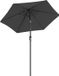 Merkloos Micheal Parasol - 270 cm - Zwart