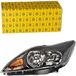 HELLA 1LE 354 257-081 Halogeen Koplamp - voor o.a. Ford Focus II (DA_, HCP, DP) - Titanium - Zwart - voor linksrijdend verkeer - rechts