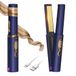 OBEST Stijltang, draadloos, titanium, 2-in-1, krultang, 5000 mAh, stijltang voor op reis, oplaadbaar, draadloos, stijltang, krultang, 170/190/210 °C, blauw