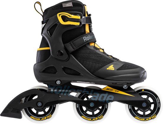 Rollerblade Macroblade 100 Inline Skates - Unisex - Black/Yellow - Size 44