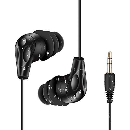 AGPTEK Waterdichte Hoofdtelefoon - 3.5mm - IPX8 - Zwart