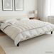 vidaXL Couverture lestée Blanc 135 x 200 cm 10 kg 100% Coton