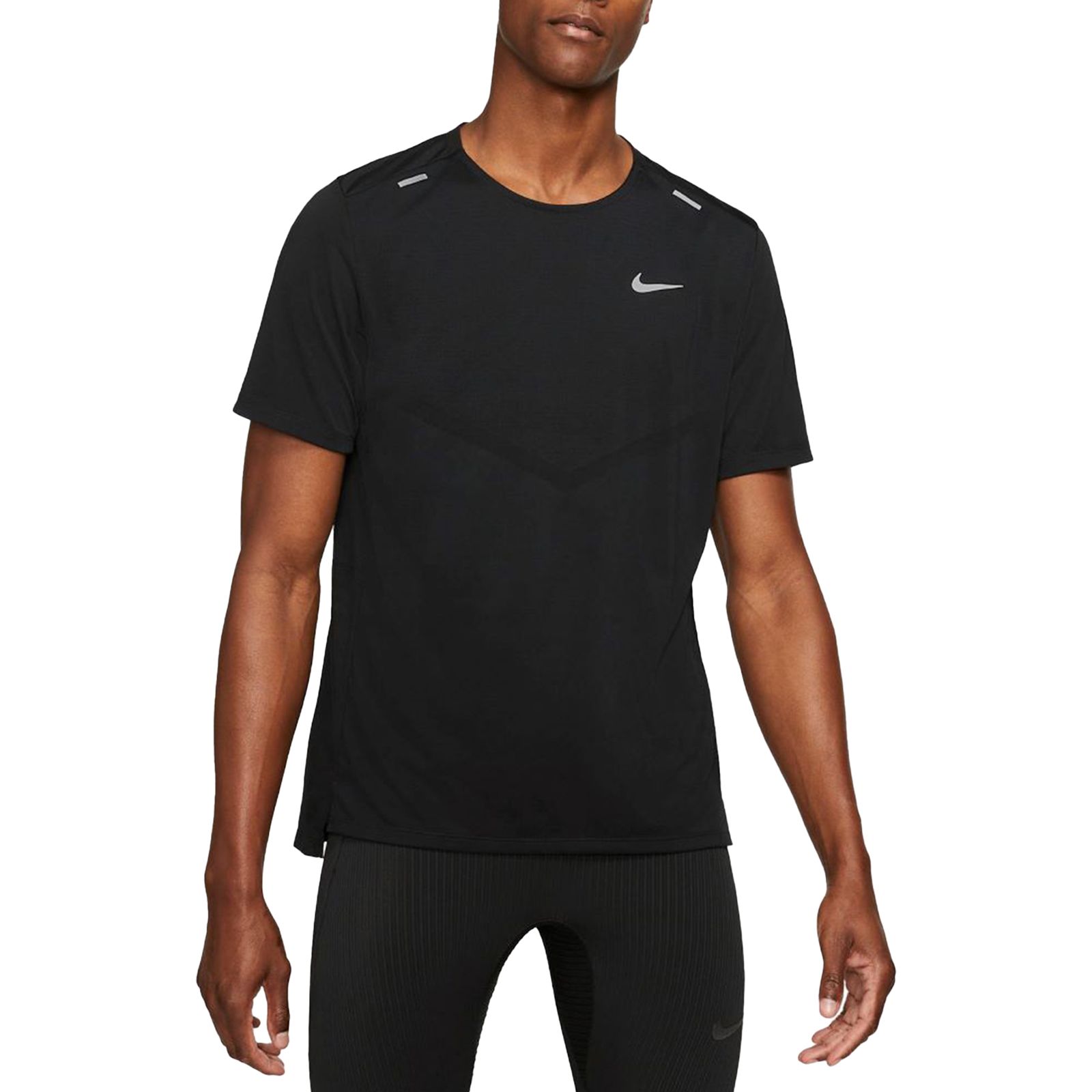 Nike Dri-FIT Rise 365 T-shirt Heren Zwart