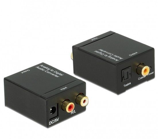 DeLOCK Analoog naar Digitaal Audio Converter (ADC) - Zwart