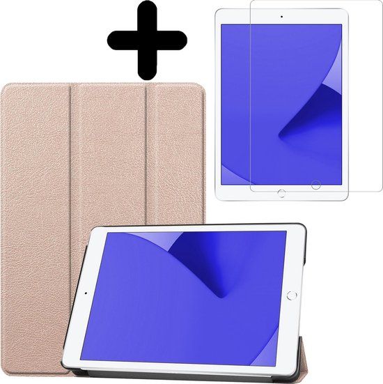 LUQ Book Case for Apple iPad 7 10.2" (2019) - Gold