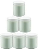 Claudius Cosmetics B.V. Scrubzout Eucalyptus 300 gram - Pot met witte deksel - set van 6 stuks - Hydraterende Lichaamsscrub