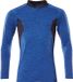 Mascot Accelerate Poloshirt, met lange mouwen 18081-810 - helder blauw-gemêleerd/donkermarine - XL