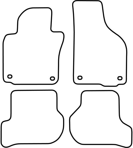 AutoStyle Automatten Skoda Octavia 2004-2008 (Velours)