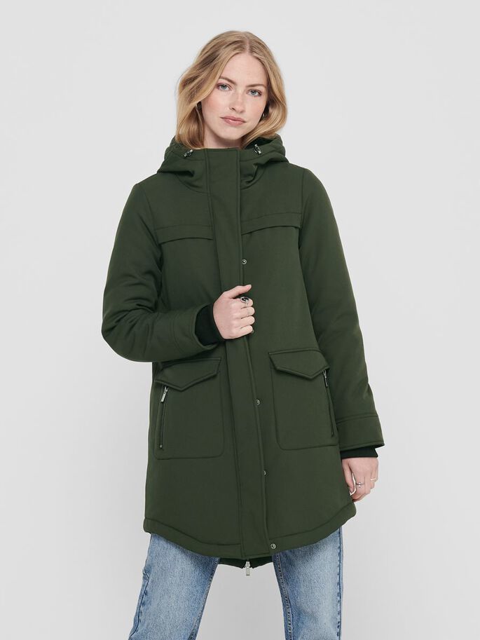 ONLY ONLMAASTRICHT PARKA JACKET - Groen - Maat L