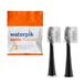 Waterpik Volledige grootte vervangende opzetborstels met covers voor Sonic-Fusion Flossing tandenborstel SFFB-2EB, 2 Count Black