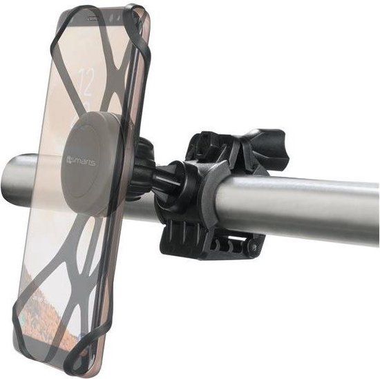 4Smarts UltiMAG Bikemag - Telefoonhouder Fiets - Universeel - Magnetisch - Zwart - tot 5.5 inch