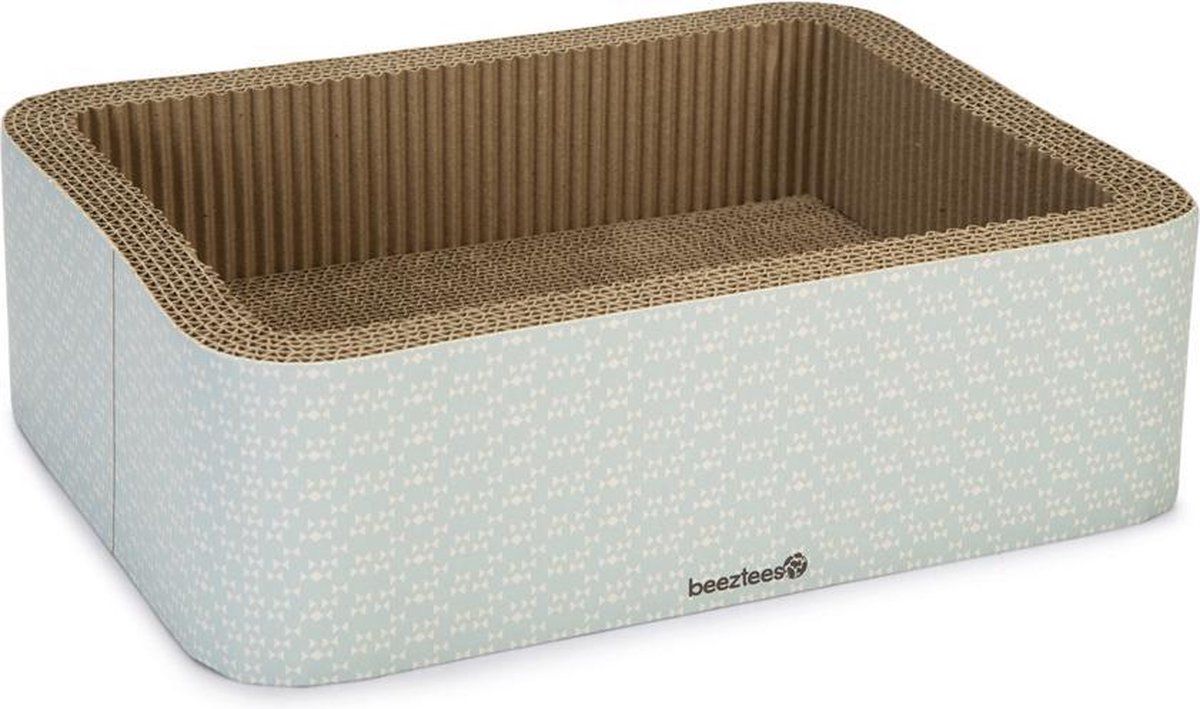 Beeztees Kitten Kero - Krabbox - Karton - Blauw - 40x31x12 cm