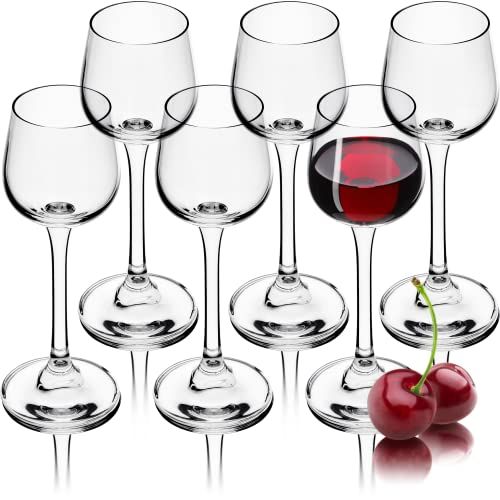KADAX Wodkaglazen met steel - 60 ml - set van 6