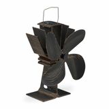 Relaxdays ventilateur de poêle pour poêle à bois - sans électricité - ventilateur de cheminée - ventilateur