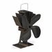 Relaxdays ventilateur de poêle pour poêle à bois - sans électricité - ventilateur de cheminée - ventilateur