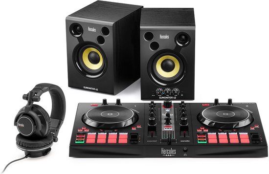 Hercules DJ Essentials Kit - DJControl Inpulse 300 MK2 + DJMonitor 42 Speakers & HDP DJ60 Koptelefoon