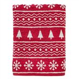 SKL Home Winter Fair Isle badhanddoek, rood