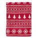 SKL Home Winter Fair Isle badhanddoek, rood