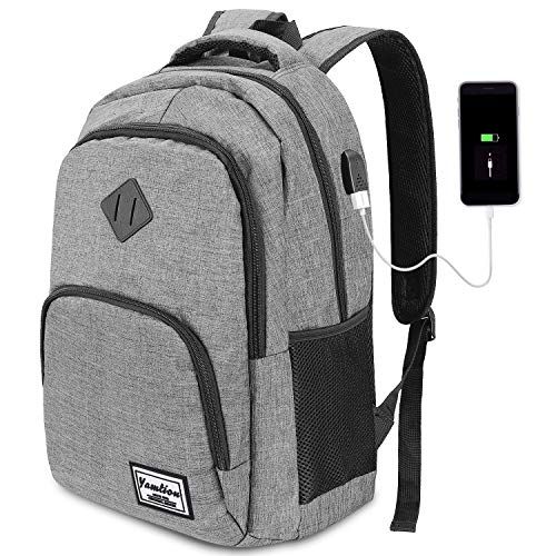 YAMTION Rugzak laptop 17,3 inch met USB-aansluiting - Zwart