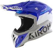 Airoh Aviator Ace 2 crosshelm Fury glans blauw wit grijs