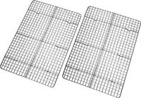 Merkloos Taartrek koelrek set (30x43cm) - 2x ovenrek grillrek RVS