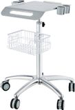VEVOR Medische Trolley, Salonwagen Met Wielen, Mobiele Trolley 68-109 Cm In Hoogte Verstelbaar, Metalen Salonstations voor Kappers, Rollende Desktop Laboratoriumwagen voor Kliniek, Schoonheid en Salon