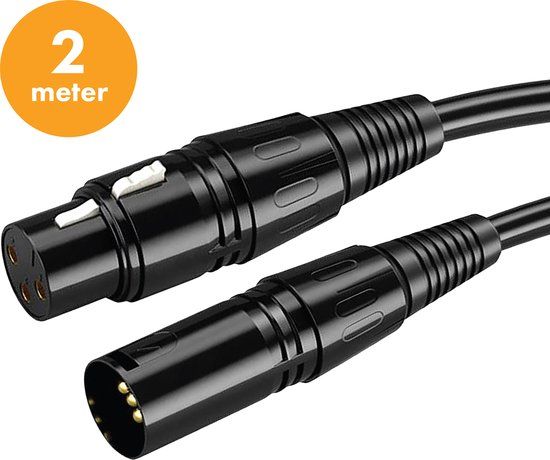 Drivv. Premium XLR Kabel - Microfoon kabel - XLR Male naar XLR Female - 2 Meter