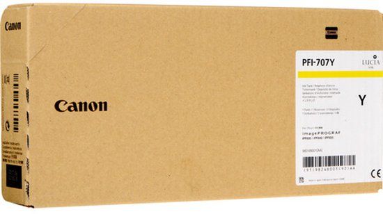 Canon PFI-707Y - Gele inktcartridge - 700 ml