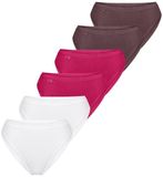sloggi Dames tai slip 6 pack Basic+ rood