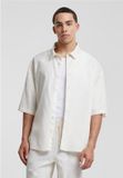 Urban Classics Boxy Cotton Linen Overhemd Beige XL