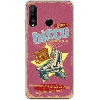Huawei P30 Lite Retro disco bedrukt siliconen hoesje