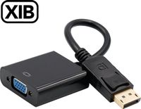 XIB Displayport naar VGA adapter / DP to VGA adapter - Zwart