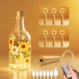 OEM Set van 6 USB-flessenverlichting met kurken, 2 meter LED-verlichting, timer en afstandsbediening