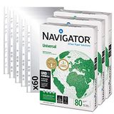 Pack Navigator Pack 1500 Folios Universal A4 80gr + 60 Fundas Multitaladro Plástico