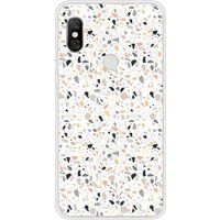 Xiaomi Bedrukt siliconen hoesje compatibel met Xiaomi Redmi Note 6, Xiaomi Redmi Note 6 Pro Terrazzo color