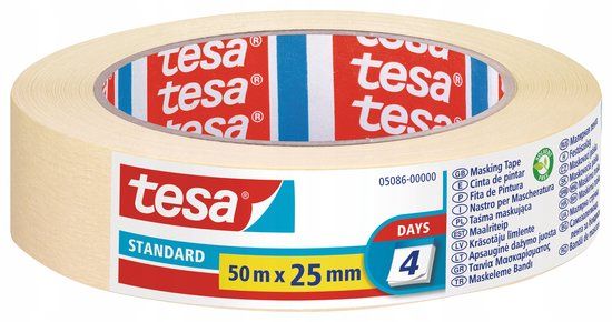 Tesa - Masking tape - 50m x 25mm - Standard - 4 days