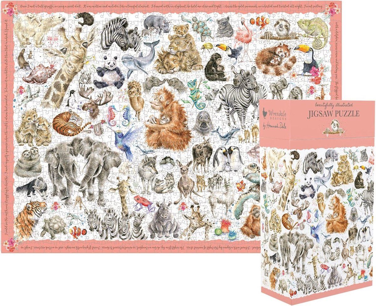 Wrendale Designs Puzzel - Zoology - Multi