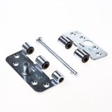 AXA Scharnier - Zilver - Staal - AXA Veiligheids1688 LR afgeronde hoeken 102x89mm gegalvaniseerd