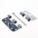 AXA Scharnier - Zilver - Staal - AXA Veiligheids1688 LR afgeronde hoeken 102x89mm gegalvaniseerd