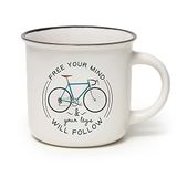 Legami Cup-Puccino Bike-mok, porselein, Bone China, meerkleurig