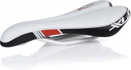 XLC Sportline ATB SA-S04 Fietszadel - Unisex - MTB - Wit & Zwart - 27.5 x 13.5 cm