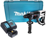 Makita DHR 202 SFW accuboormachine 18 V 20 mm 2,0 J wit + 1x accu 3,0 Ah + oplader + koffer
