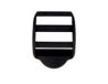 VELOX Black Plastic Rectangular Buckle, 24.5 mm, 5 Pieces