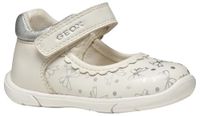 Geox B Zapito Girl B Sneakers, babymeisjes, wit/zilver, 24 EU