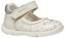 Geox B Zapito Girl B Sneakers, babymeisjes, wit/zilver, 24 EU