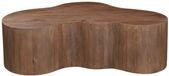 Giga Meubel Salontafel Moos - Organisch - Donkerbruin - 129cm