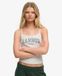 Superdry & Co Athletic Essentials Cami Top Slanke Pasvorm Lichtgrijs Maat: 36