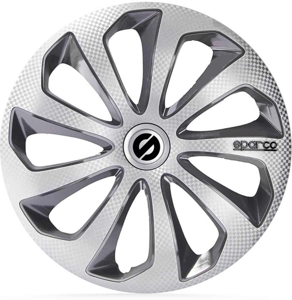 Sparco Sicilia Wieldoppenset 15-inch Zilver/grijs/carbon