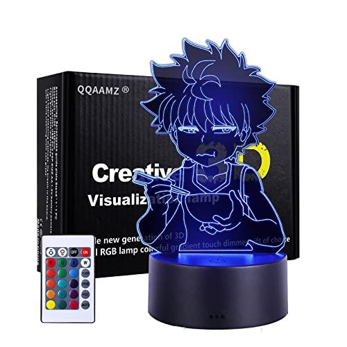 QQAAMZ Anime 3D LED Nachtlampje - Creatieve Home Verlichting - USB Decoratief Licht - 16 Kleuren - Cadeau voor Familie en Vrienden