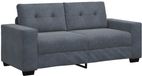 vidaXL Loveseat bank 180x77x82 cm velours foncé gris